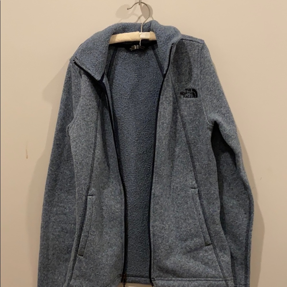 Blue north face jacket